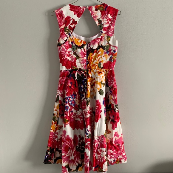 Floral A-Line Dress - Picture 2 of 2